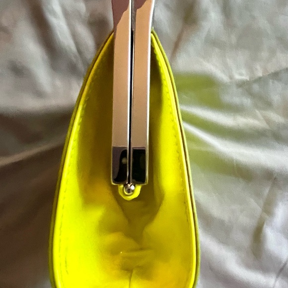Michael Kors Neon Yellow Clutch